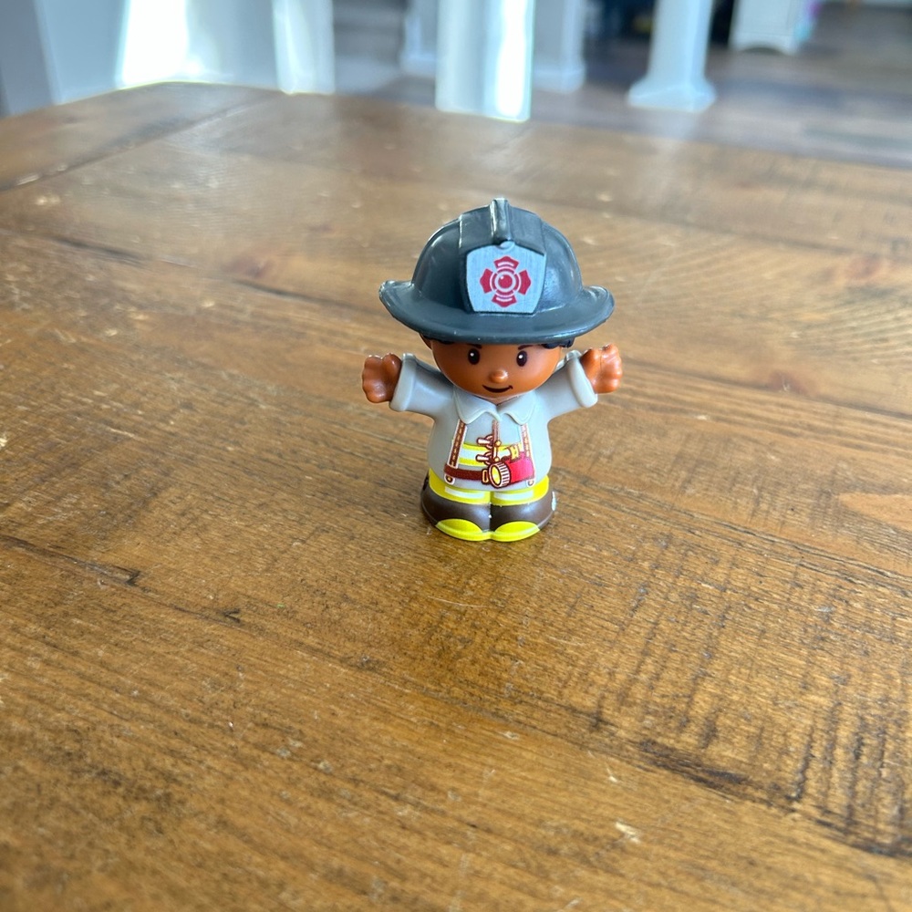 Fisher Price Little People firefighter girl as is